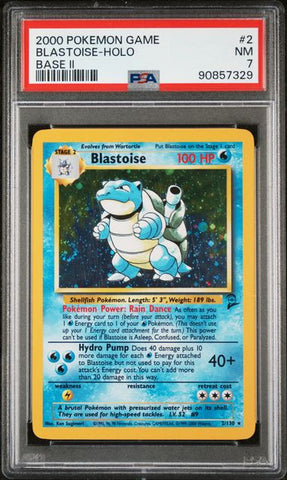 Blastoise - Holo 2/130 Base Set 2 PSA 7 90857329