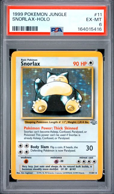 Snorlax 11/64 Jungle PSA 6 164015416