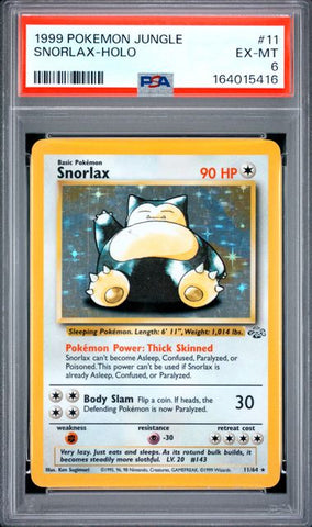 Snorlax 11/64 Jungle PSA 6 164015416