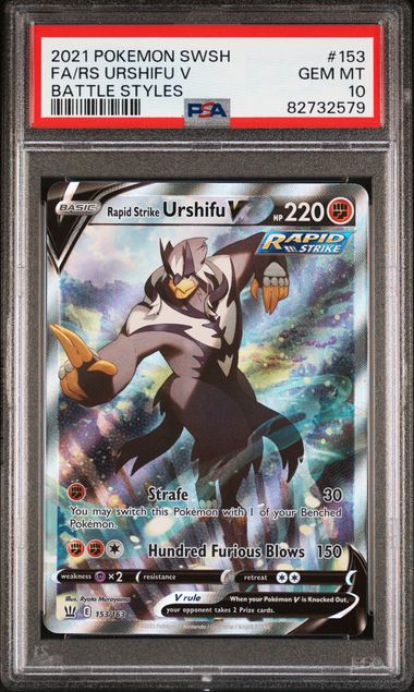 Rapid Strike Urshifu V 153/163 Battle Styles PSA 10 82732579