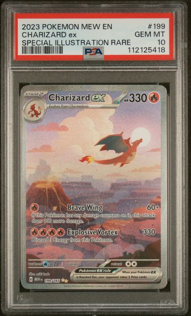 Charizard ex 199/165 S&V: 151 PSA 10 112125418