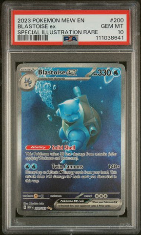 Blastoise ex 200/165 151 PSA 10 111038641
