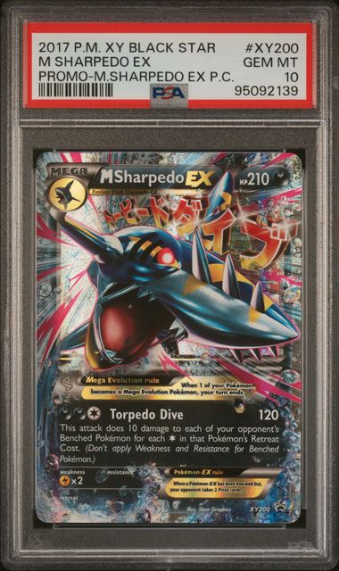 M Sharpedo EX XY200 Black Star Promo PSA 10 95092139