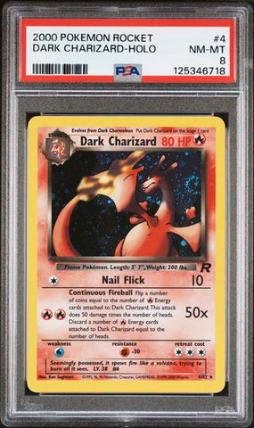 Dark Charizard - Holo 4/82 Team Rocket PSA 8 125346718