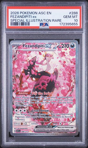 Fezandipiti ex 288/217 Ascended Heroes Special Illustration Rare PSA 10 172395655