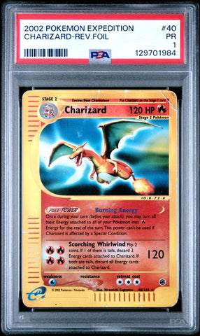 Charizard - Rev. Holo 40/165 Expedition PSA 1 129701984