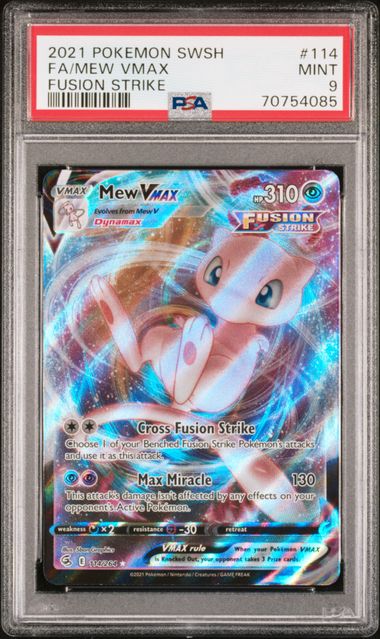 Mew VMAX 114/264 Fusion Strike PSA 9 70754085