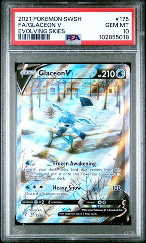 Glaceon V 175/203 Evolving Skies PSA 10 102855018