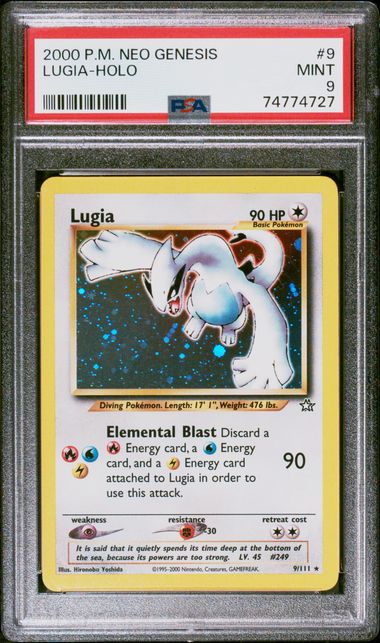 Lugia - Holo 9/111 Neo Genesis PSA 9 74774727