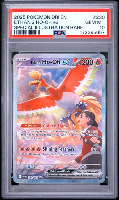 Ethan's Ho-oh 230/182 Destined Rivals Special Illustration Rare PSA 10 172395657