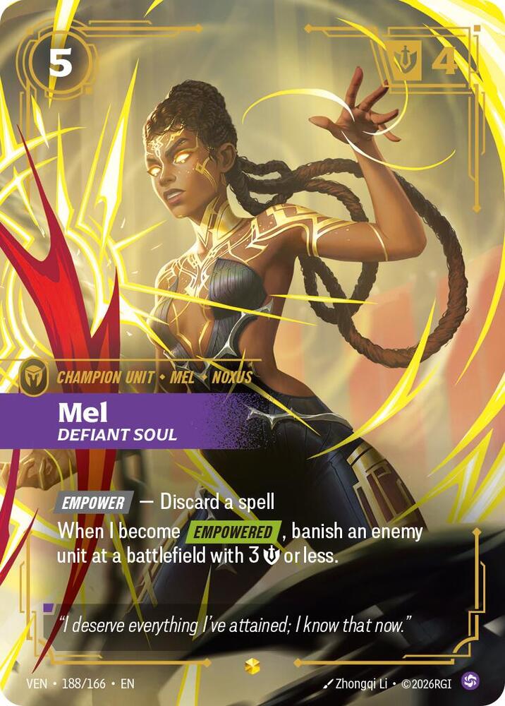Mel - Defiant Soul (Overnumbered) 188/166 RFTB4