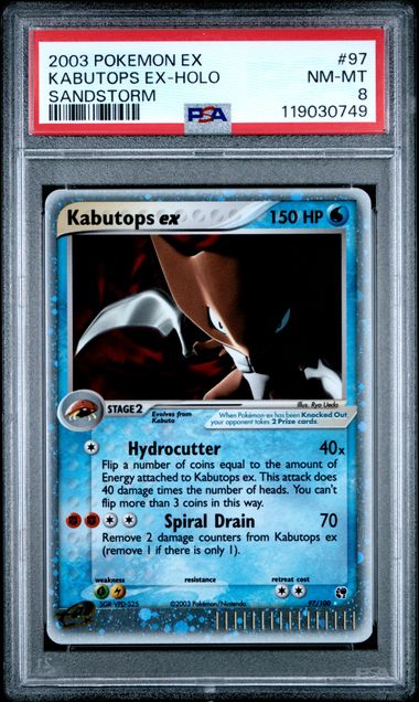 Kabutops ex - Holo 97/100 Sandstorm PSA 8 119030749