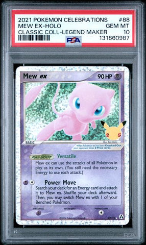 Mew ex 88/92 Celebrations Classic Collection PSA 10 131860987