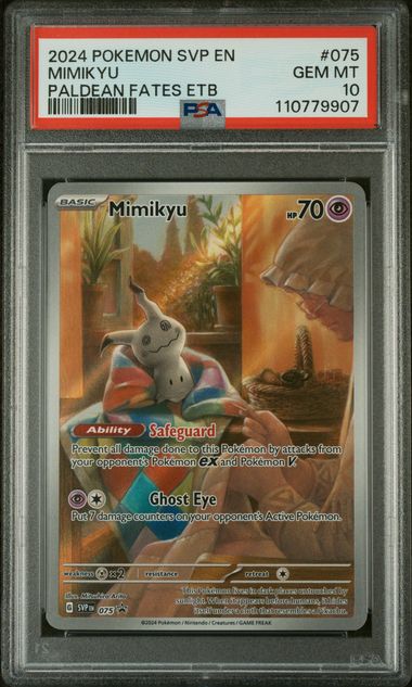 Mimikyu (075) Black Star Promo PSA 10 110779907