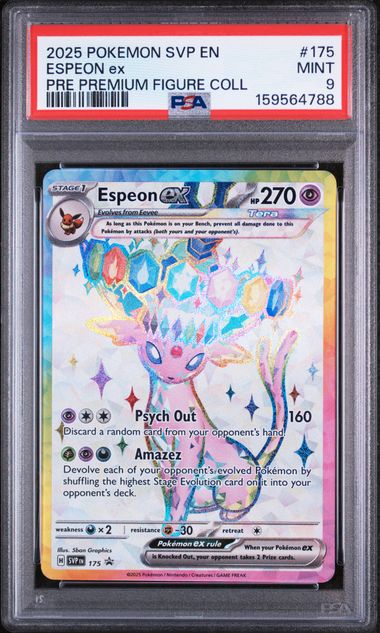 Espeon ex (175) Black Star Promos PSA 9 159564788