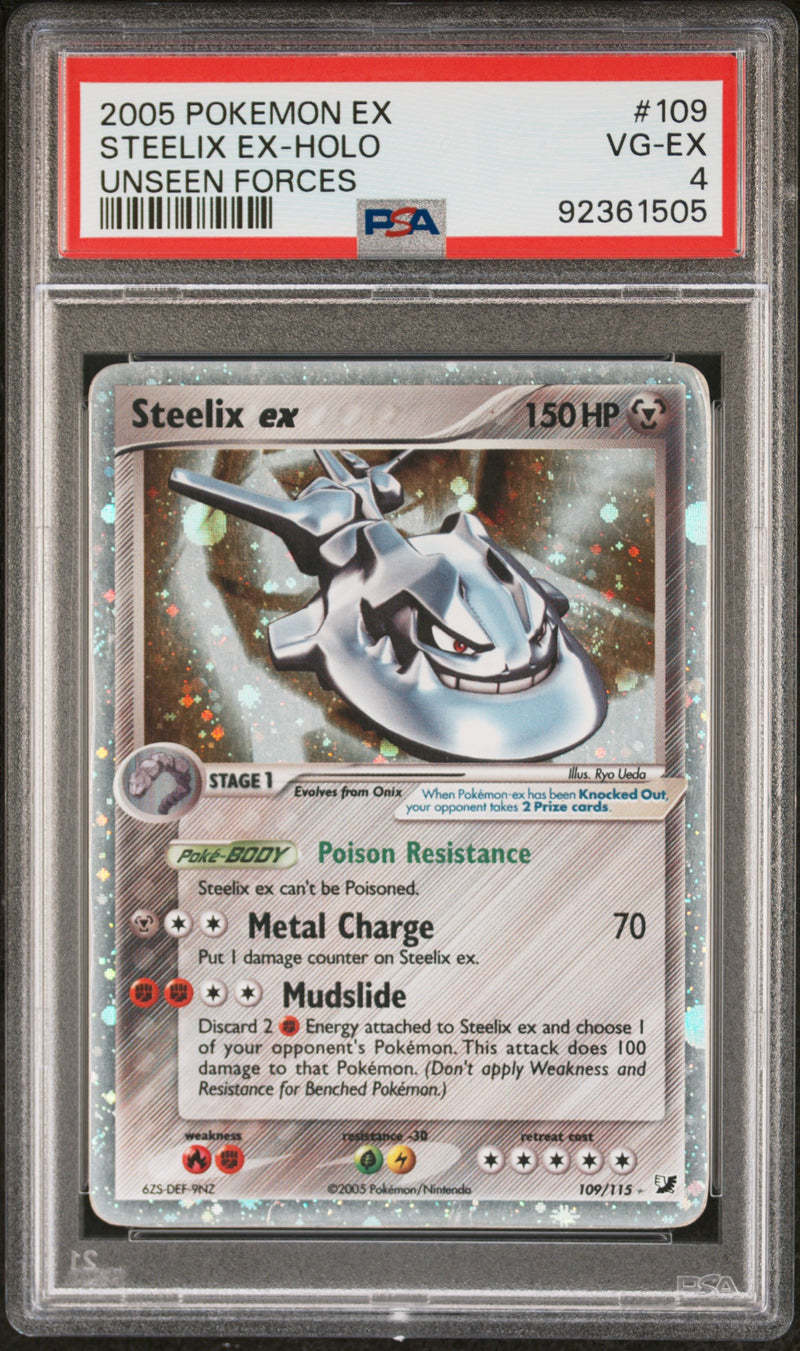 Steelix ex 109/115 Unseen Forces PSA 4 92361505