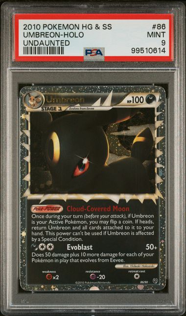 Umbreon 86/90 HG & SS Undaunted PSA 9 99510614