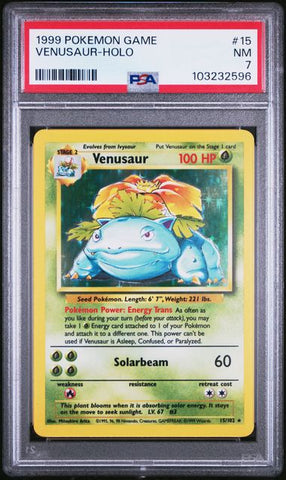 Venusaur 15/102 Base Set PSA 7 103232596
