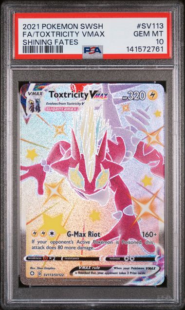 Toxtricity VMAX SV113/SV122 Shining Fates PSA 10 141572761