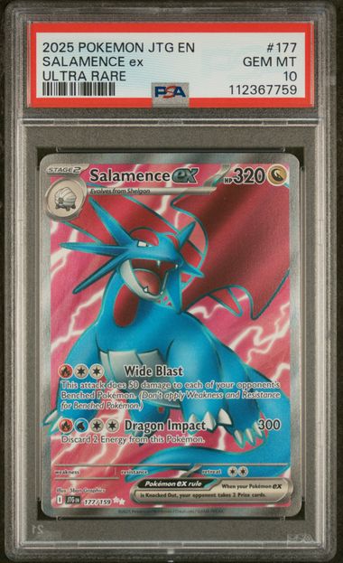 Salamence ex 177/159 Journey Together PSA 10 112367759