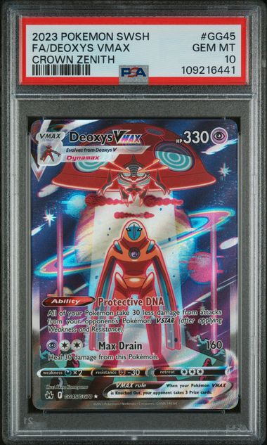 Deoxys VMAX GG45/GG70 Crown Zenith PSA 10 109216441