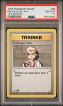 Professor Oak 88/102 Base Set 1st Edition PSA 10 76016262