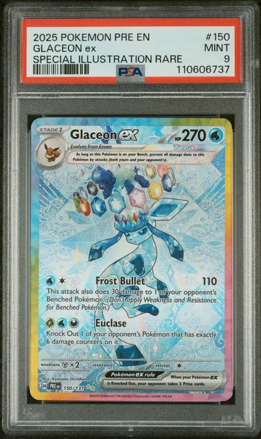 Glaceon ex 150/131 Prismatic Evolution PSA 9 110606737