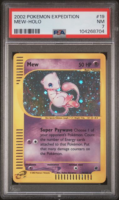 Mew - Holo 19/165 Expedition PSA 7 104268704