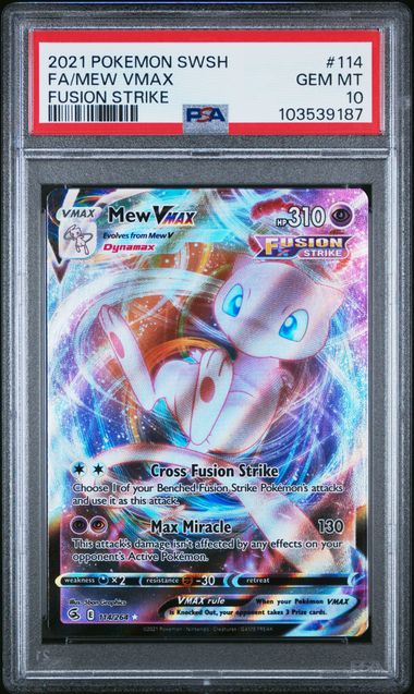 Mew VMAX 114/264 Fusion Strike PSA 10 103539187