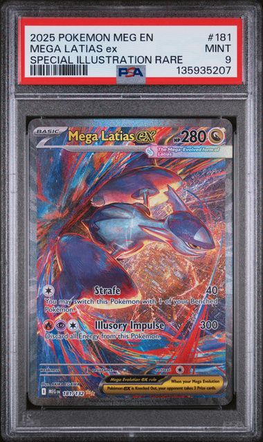 Mega Latias ex 181/132 Mega Evolution PSA 9 135935207
