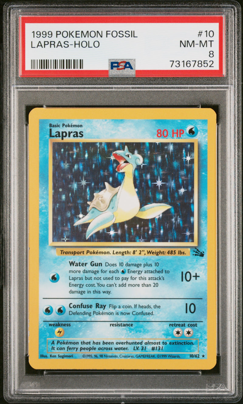 Lapras 10/62 Fossil PSA 8 73167852