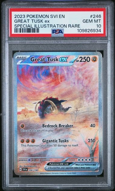 Great Tusk ex 246/198 S&V Base Set PSA 10 109826934