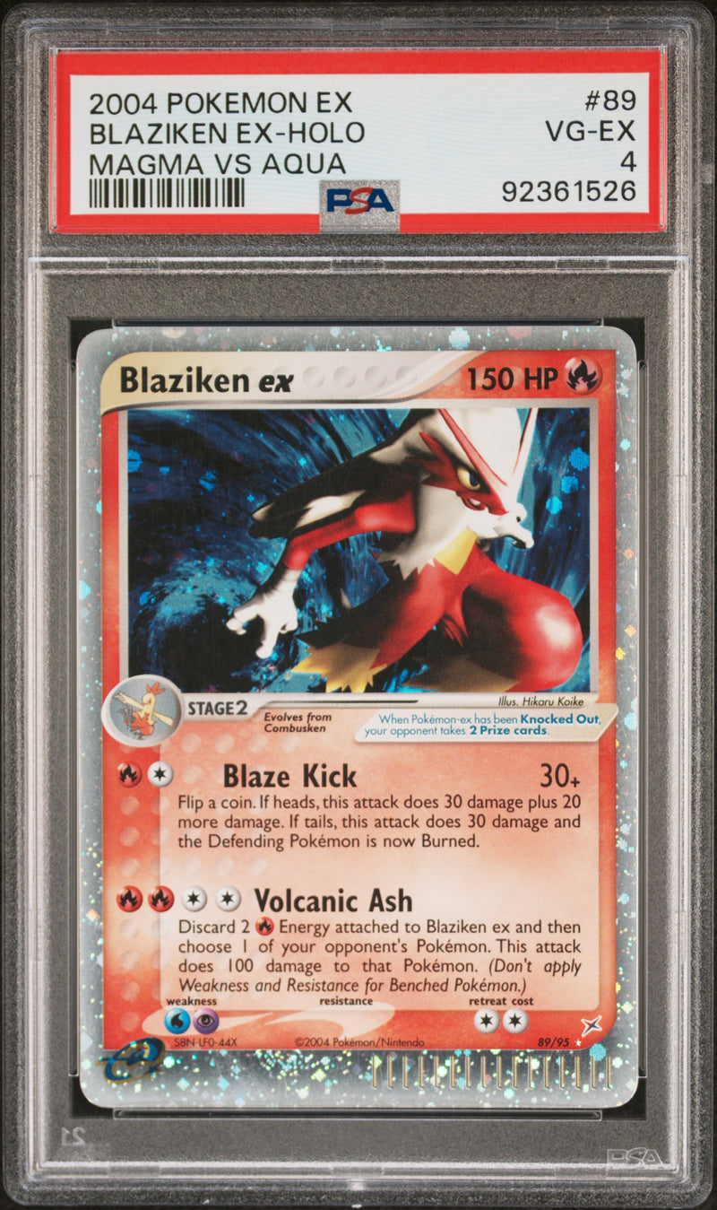 Blaziken ex 89/95 Team Magma vs Aqua PSA 4 92361526