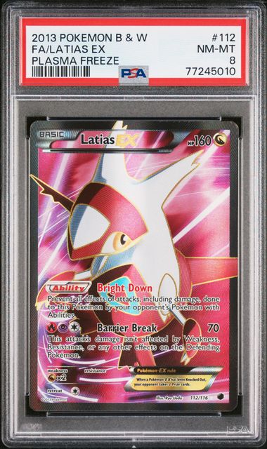 Latias EX 112/116 Plasma Freeze PSA 8 77245010