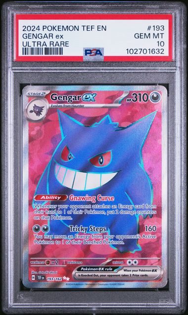 Gengar ex 193/162 Temporal Forces PSA 10 102701632