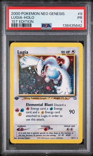 Lugia 9/111 Neo Genesis 1st PSA 1 138435642