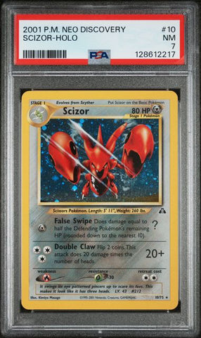 Scizor 10/75 Neo Discovery PSA 7 128612217