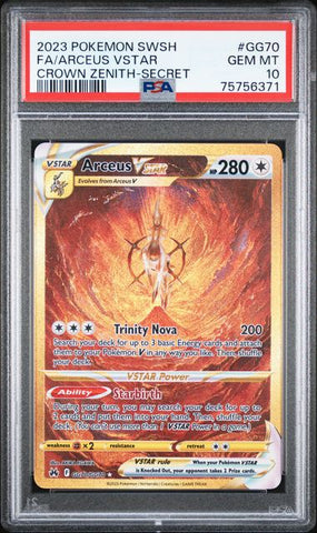 Arceus VSTAR GG70 Crown Zenith Galarian Gallery PSA 10 75756371