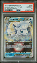 Alolan Vulpix VSTAR 034/195 Silver Tempest PSA 10 107987546