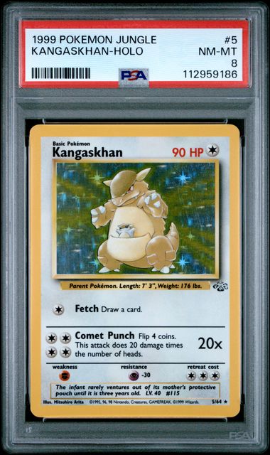 Kangaskhan - Holo 5/64 Jungle PSA 8 112959186