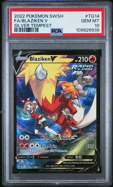 Blaziken V TG14/TG30 Silver Tempest PSA 10 109826939