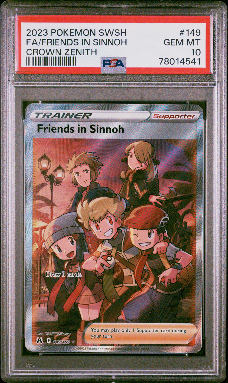 Friends in Sinnoh 149/159 Crown Zenith PSA 10 78014541