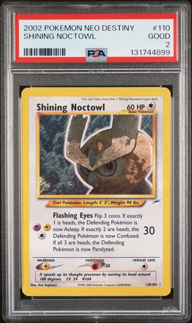 Shining Noctowl 110 Neo Destiny Secret Rare PSA 2 131744899