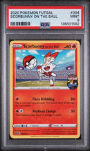 Scorbunny on the Ball 004/005 Pokemon Futsal PSA 9 136831582