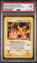 Birthday Pikachu (24) Black Star Promo PSA 9 92221620