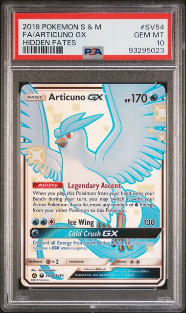 Articuno GX SV54/SV94 Hidden Fates - Shiny Vault PSA 10 93295023