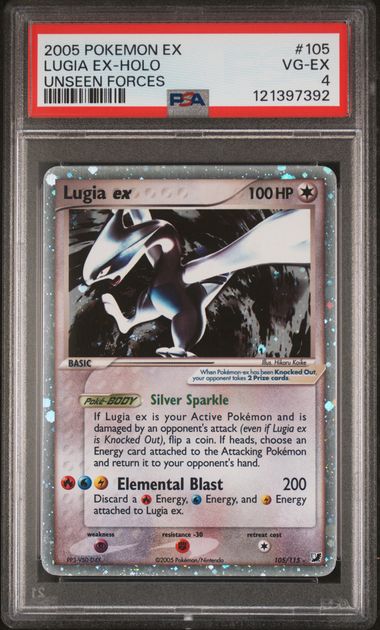Lugia ex 105/115 Unseen Forces PSA 4 121397392