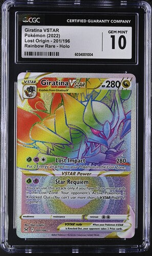 Giratina VSTAR 201/196 Lost Origin CGC 10 6034001004