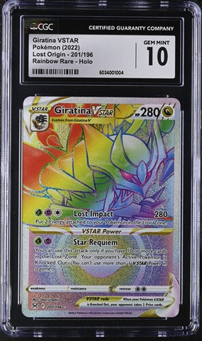 Giratina VSTAR 201/196 Lost Origin CGC 10 6034001004
