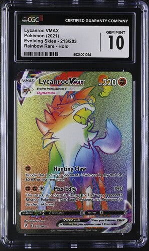 Lycanroc VMAX 213/203 Evolving Skies CGC 10 6034001024